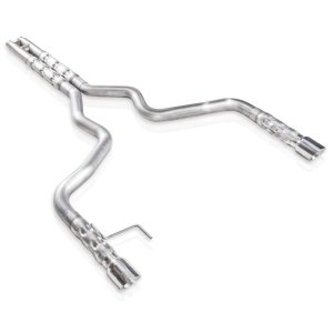 Ford Mustang Performance Exhaust - Stainless Works - Catback H-Pipe Retro Chambered Mufflers - `15-`17
